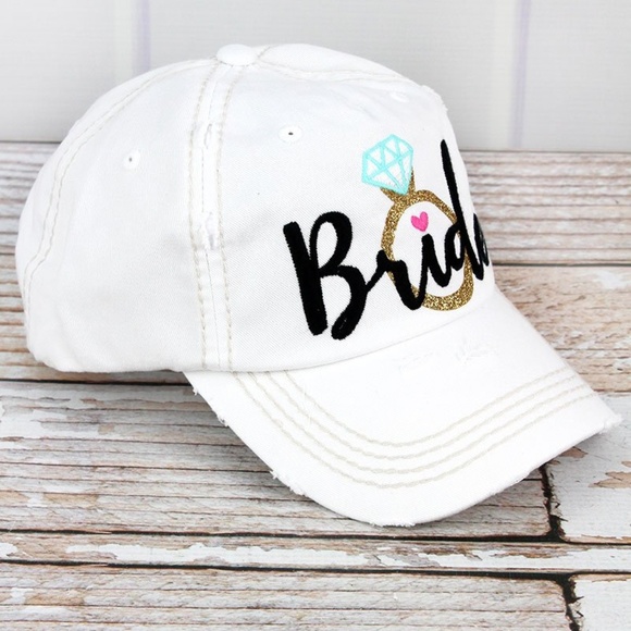 NWT - 5 Caps - Bride Cap & Four Bride Squad Caps - Picture 5 of 8